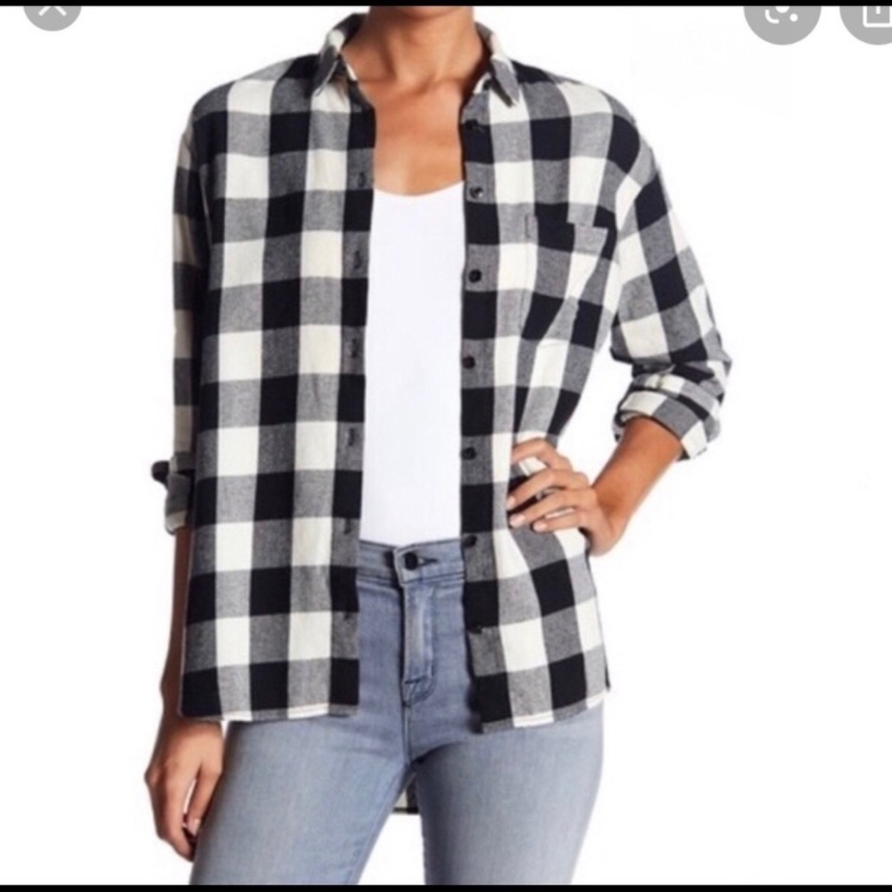 Madewell Oversized Flannel shirt, NWT
